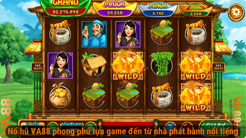 Nổ hũ VA88 phong phú tựa game đến từ nhà phát hành nổi tiếng