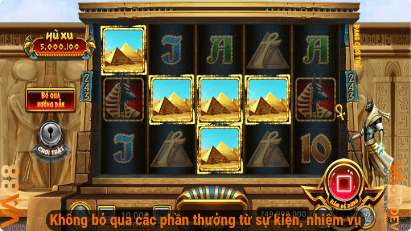 Không bỏ qua các phần thưởng từ sự kiện, nhiệm vụ